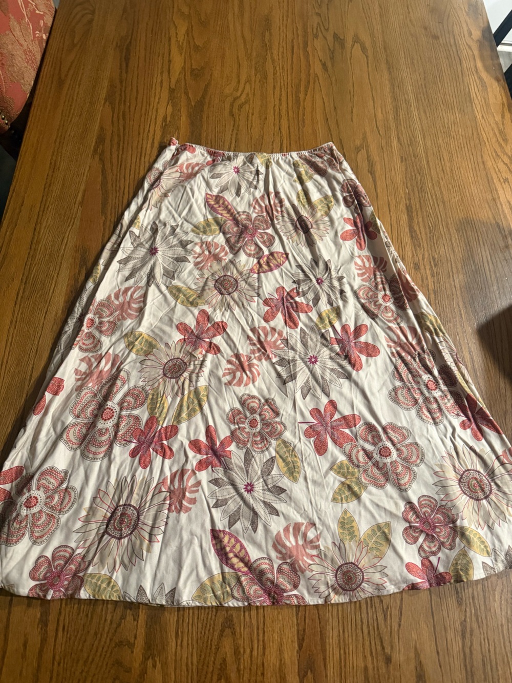 croft & barrow White Sheet with Pink and Cream Floral Print